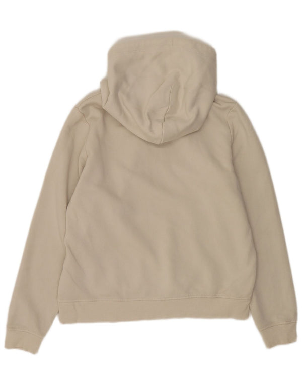 Tommy Hilfiger Mens Graphic Hoodie Jumper Small Off White Cotton