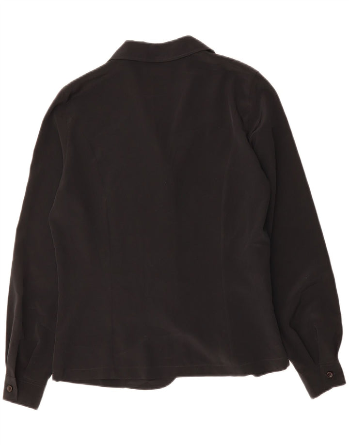 RENATO BALESTRA Womens Shirt Blouse IT 44 Medium Black Polyester