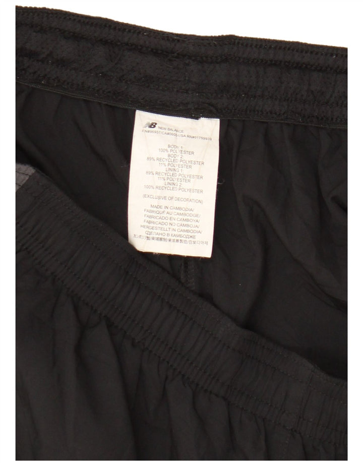 New Balance Mens Sport Shorts Large Black Colourblock Polyester