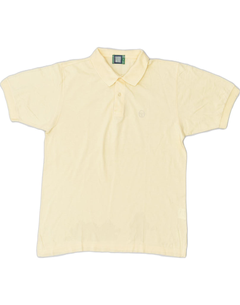 SERGIO TACCHINI Mens Polo Shirt Medium Yellow Cotton | Vintage | Thrift | Second-Hand | Used Clothing | Messina Hembry 