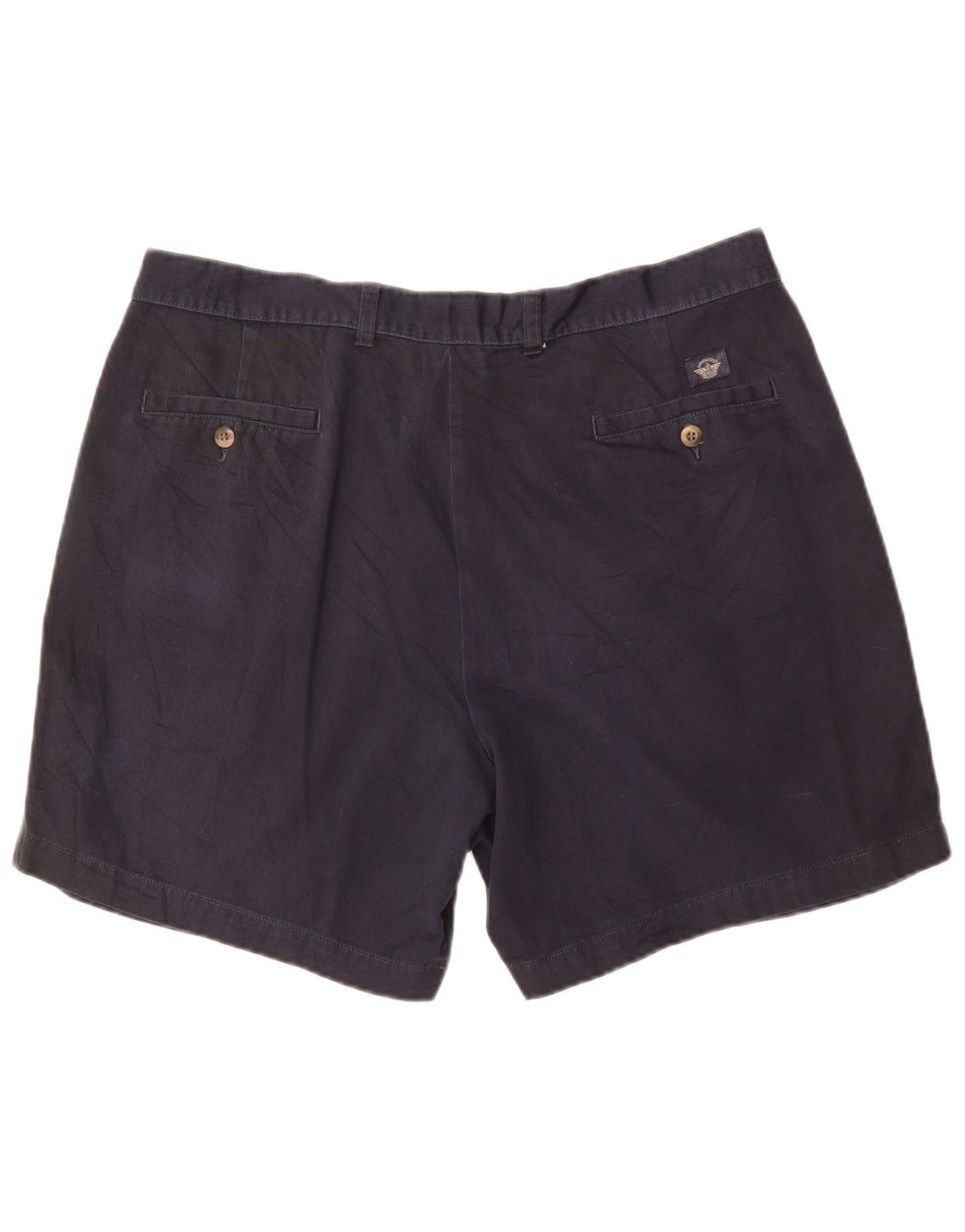 Dockers Mens Pegged Chino Shorts W38 XL  Navy Blue Cotton