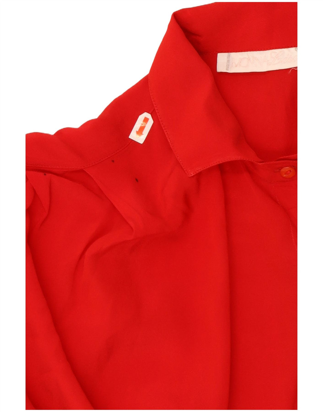 Vintage Womens Shirt Blouse IT 46 Large Red