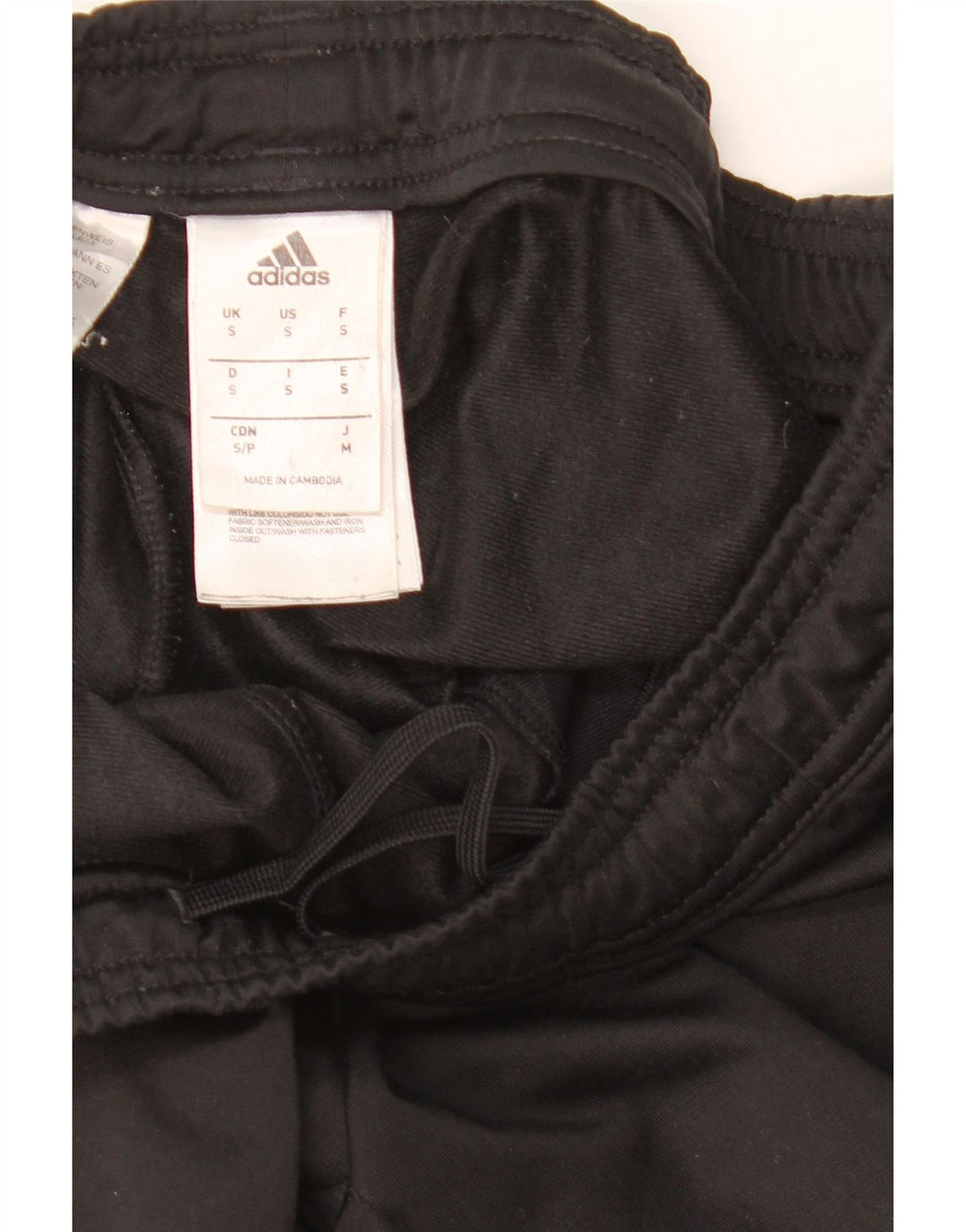 Adidas Mens Tracksuit Trousers Small  Black Polyester
