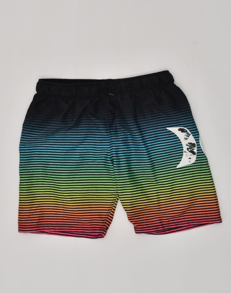 HURLEY Boys Sport Shorts 7-8 Years Multicoloured Striped Polyester | Vintage Hurley | Thrift | Second-Hand Hurley | Used Clothing | Messina Hembry 