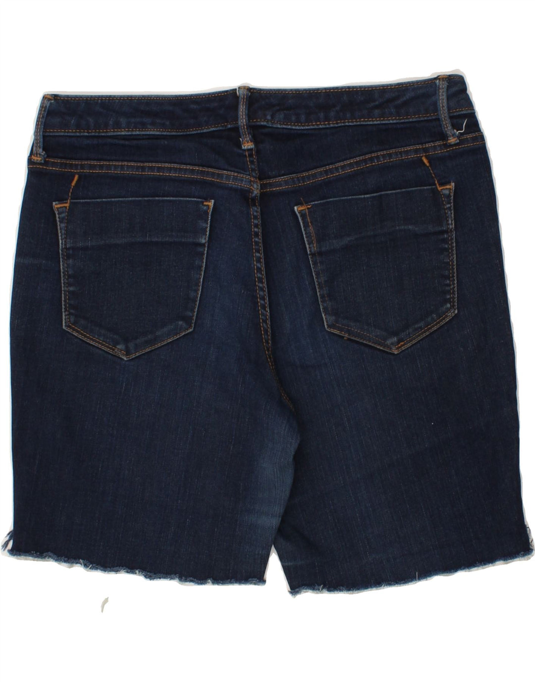 MOSSIMO Womens Mid Rise Denim Shorts US 10 Large W27 Navy Blue Cotton Vintage Mossimo and Second-Hand Mossimo from Messina Hembry 