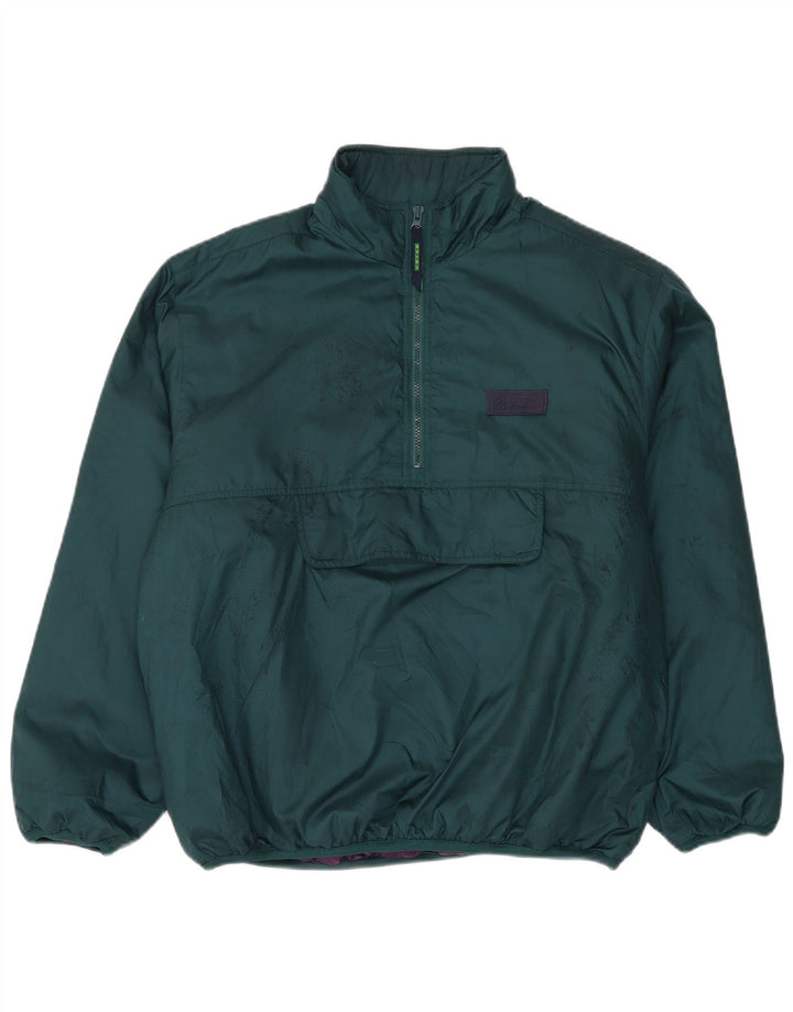 Eddie Bauer Mens Pullover Loose Fit Padded Jacket UK 38 Medium Green