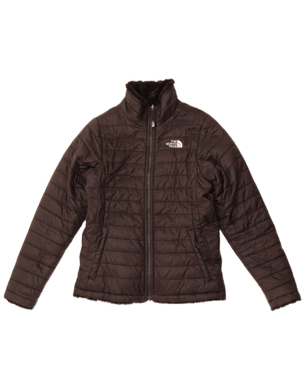 The North Face Girls Reversible Padded Jacket 11-12 Years Large Black