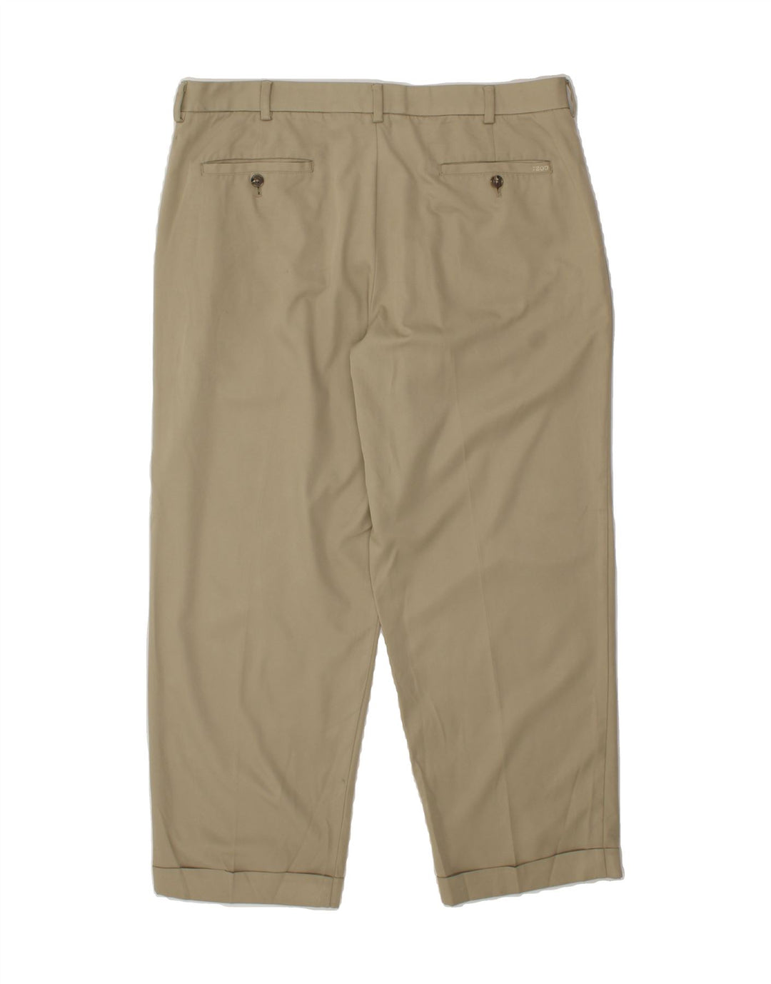 IZOD Mens Pegged Chino Trousers W38 L30  Beige Polyester Vintage Izod and Second-Hand Izod from Messina Hembry 