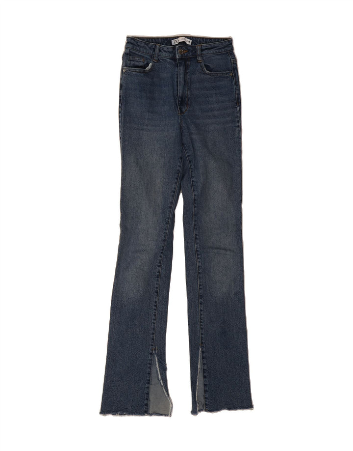 ZARA Womens Bootcut Jeans EU 34 2XS W24 L33 Navy Blue Vintage Zara and Second-Hand Zara from Messina Hembry 