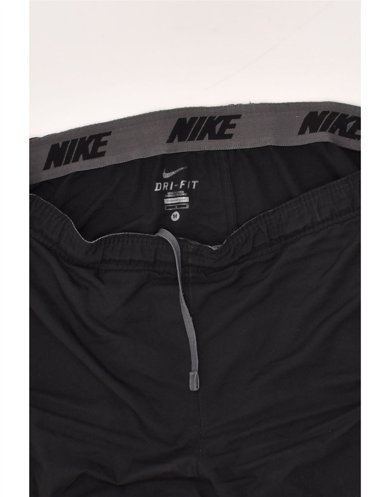 NIKE Mens Dri Fit Tracksuit Trousers Medium Black Colourblock | Vintage Nike | Thrift | Second-Hand Nike | Used Clothing | Messina Hembry 