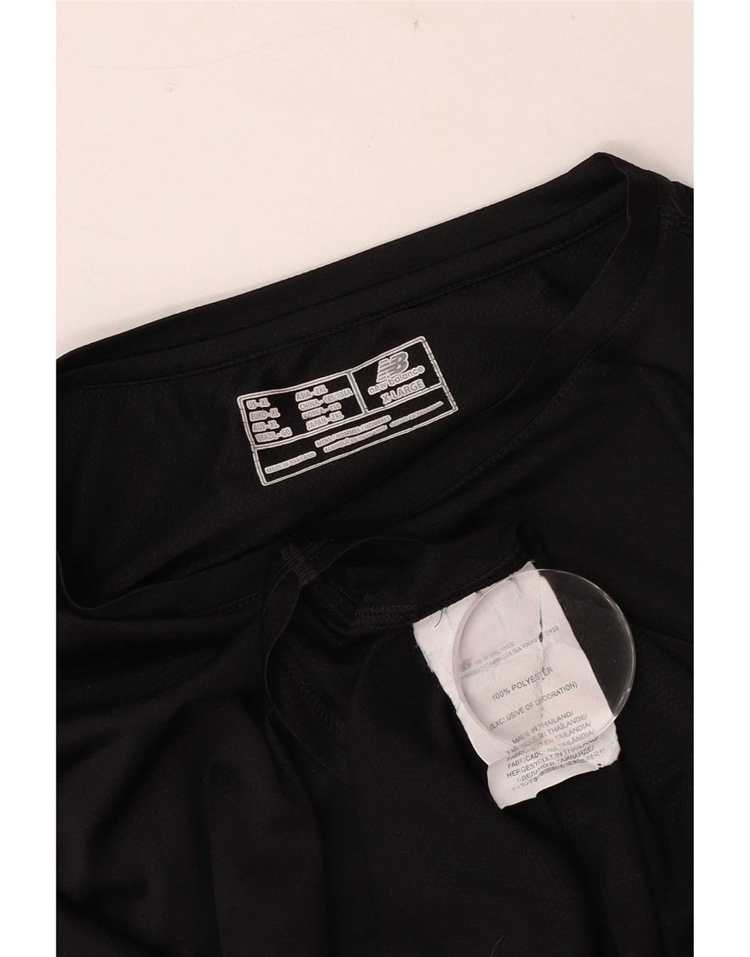 New Balance Mens Top Long Sleeve XL Black Polyester
