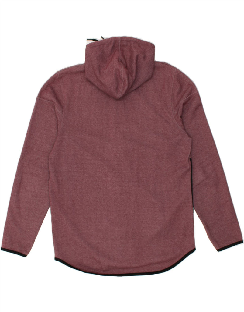 JACK & JONES Mens Zip Hoodie Sweater XL Maroon Colourblock Polyester | Vintage Jack & Jones | Thrift | Second-Hand Jack & Jones | Used Clothing | Messina Hembry 