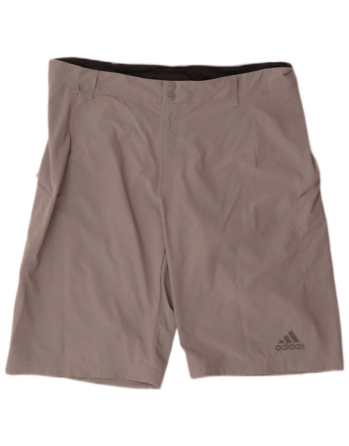 ADIDAS Mens Casual Shorts W38 XL Grey Nylon