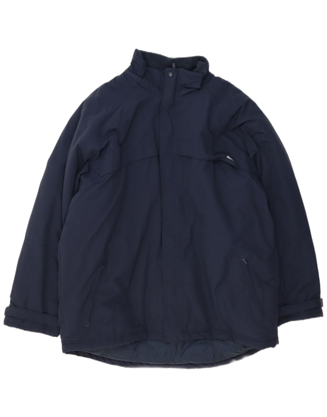 Adidas Mens Graphic Padded Jacket UK 42 XL Navy Blue Polyester