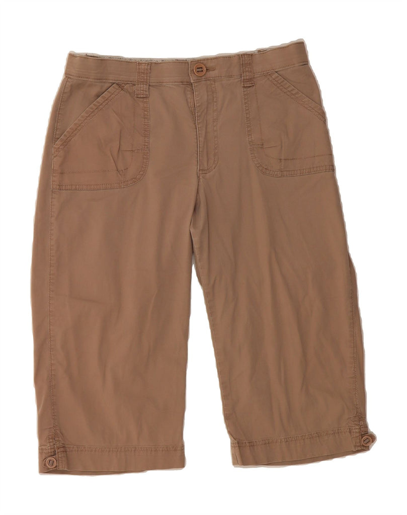 LEE Womens Straight Capri Trousers US 12 Large W32 L17 Brown Cotton Vintage Lee and Second-Hand Lee from Messina Hembry 
