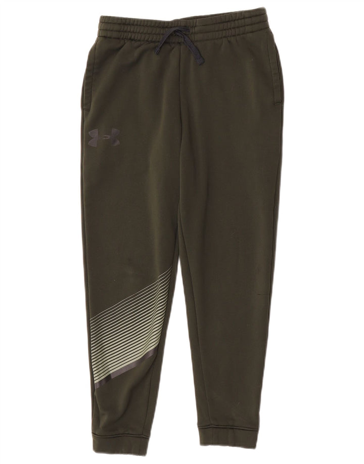 Under Armour Boys Tracksuit Trousers Joggers 9-10 Years Medium Khaki