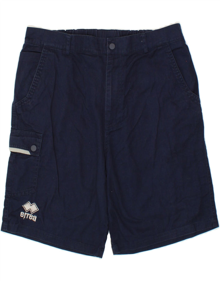 ERREA Mens Cargo Shorts Medium W30 Navy Blue Cotton Vintage Errea and Second-Hand Errea from Messina Hembry 