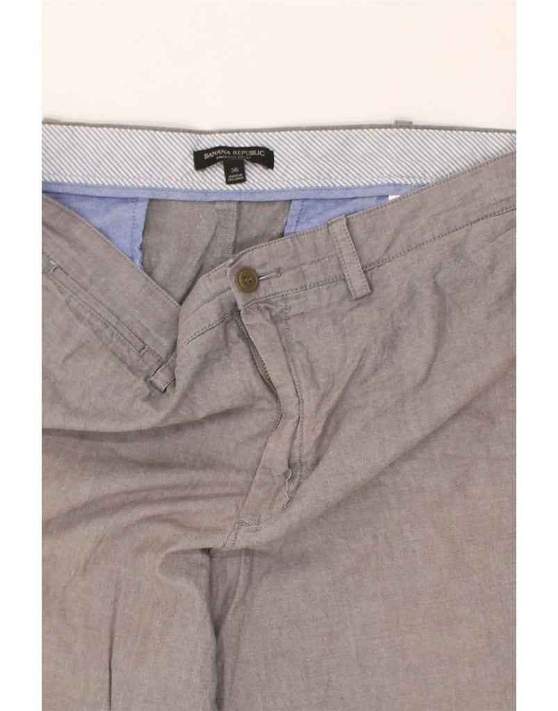 BANANA REPUBLIC Mens Chino Shorts W36 Large Grey Cotton | Vintage Banana Republic | Thrift | Second-Hand Banana Republic | Used Clothing | Messina Hembry 