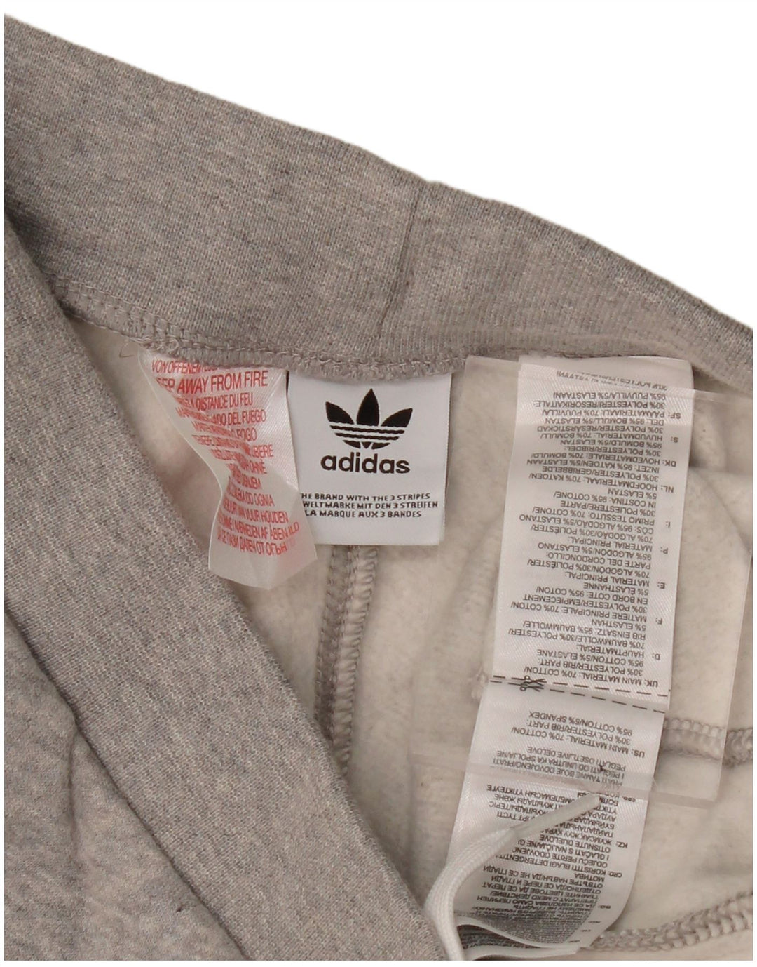 Adidas Boys Sport Shorts 15-16 Years  Grey Cotton