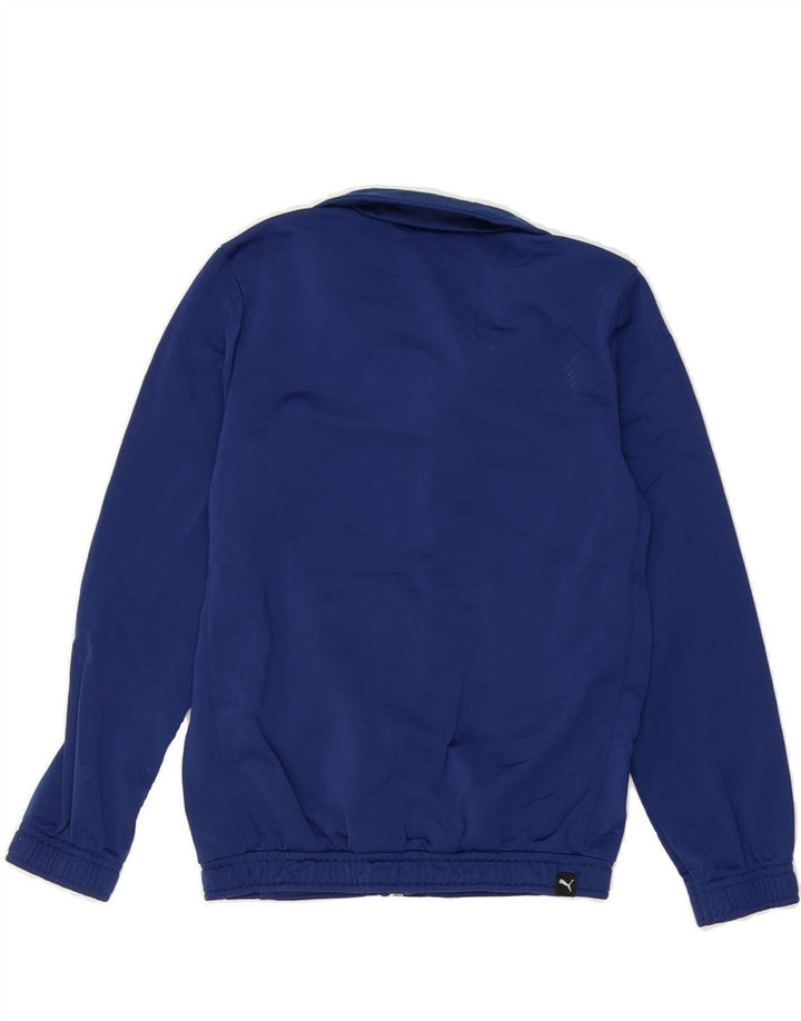 PUMA Boys Graphic Tracksuit Top Jacket 7-8 Years Small  Navy Blue Vintage Puma and Second-Hand Puma from Messina Hembry 