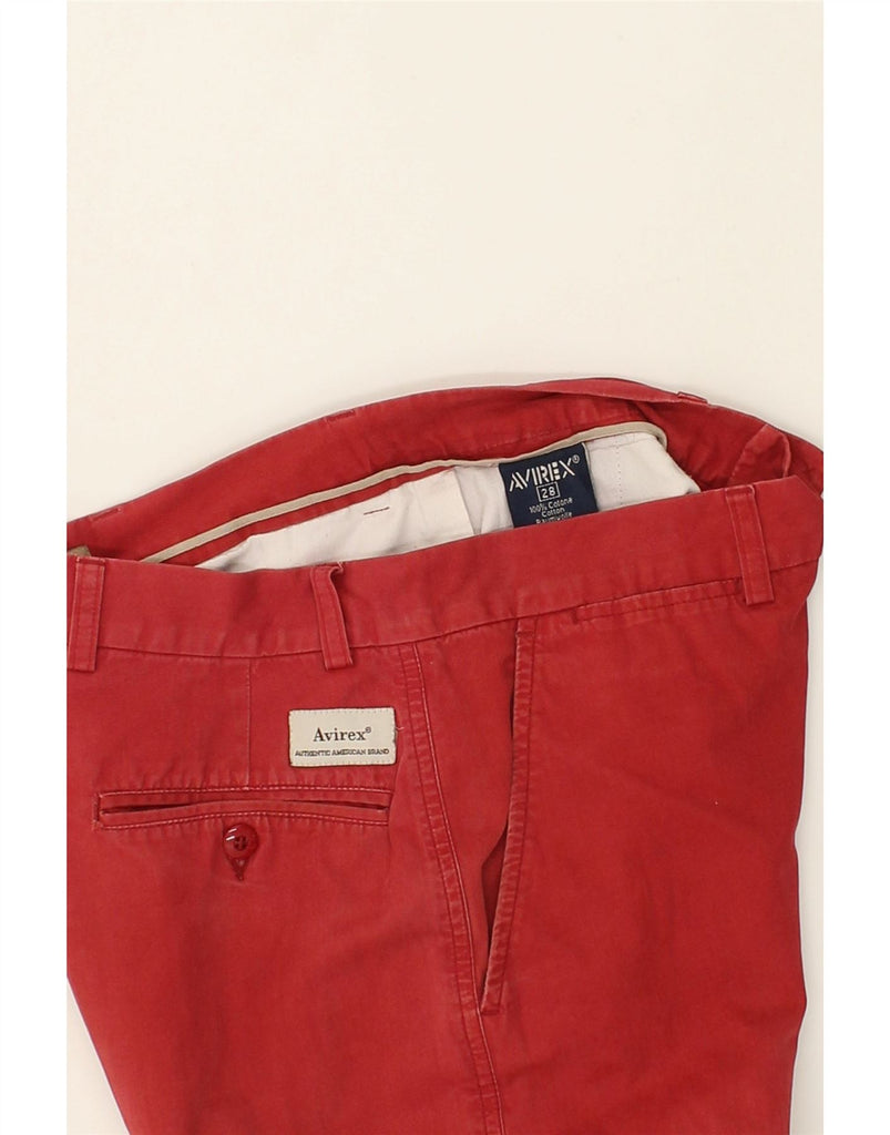 AVIREX Mens Tapered Chino Trousers W28 L30  Red Cotton | Vintage Avirex | Thrift | Second-Hand Avirex | Used Clothing | Messina Hembry 