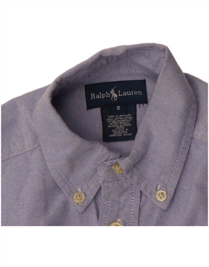 Ralph Lauren Boys Shirt 7-8 Years Blue Cotton