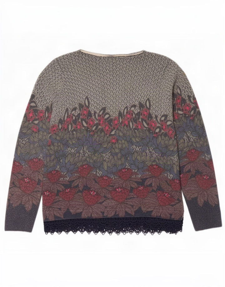 White Stuff Womens Boat Neck Jumper Sweater UK 10 Small Multicoloured