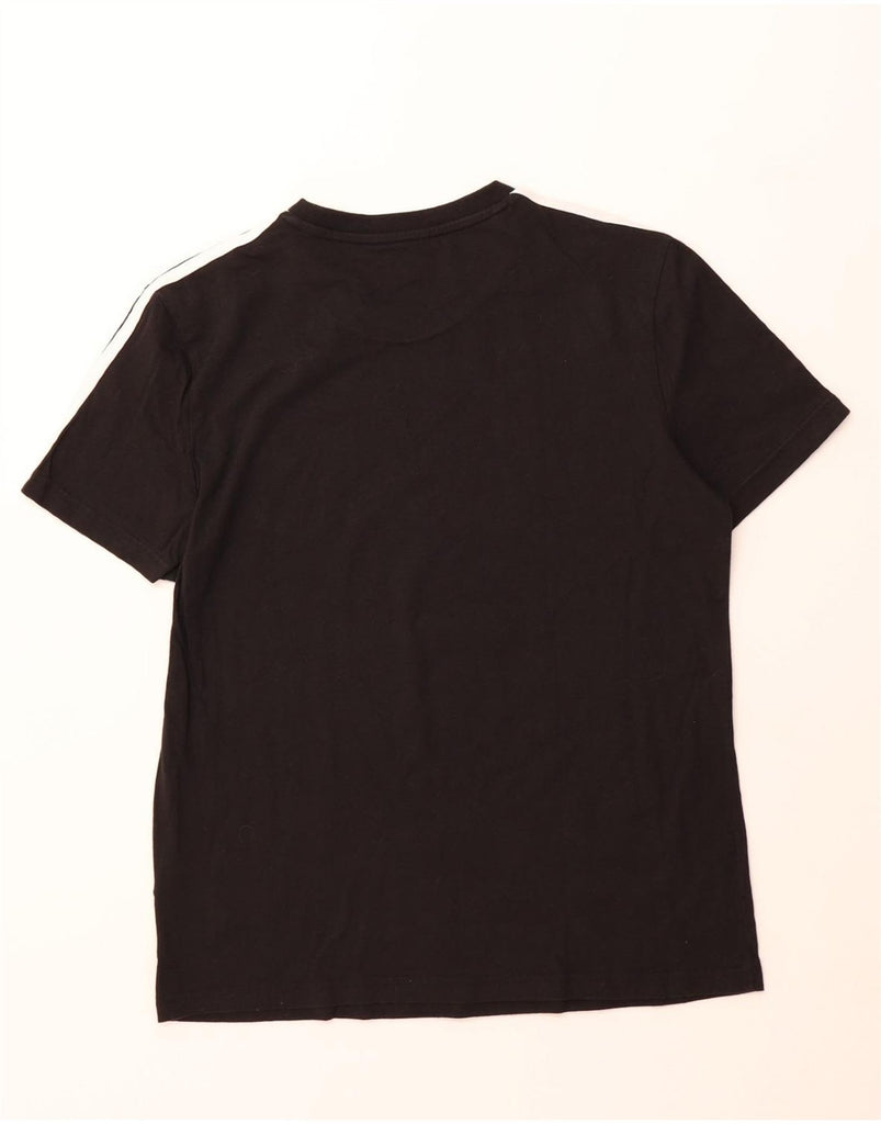 ADIDAS Womens Graphic T-Shirt Top UK 16/18 Large Black Cotton Vintage Adidas and Second-Hand Adidas from Messina Hembry 