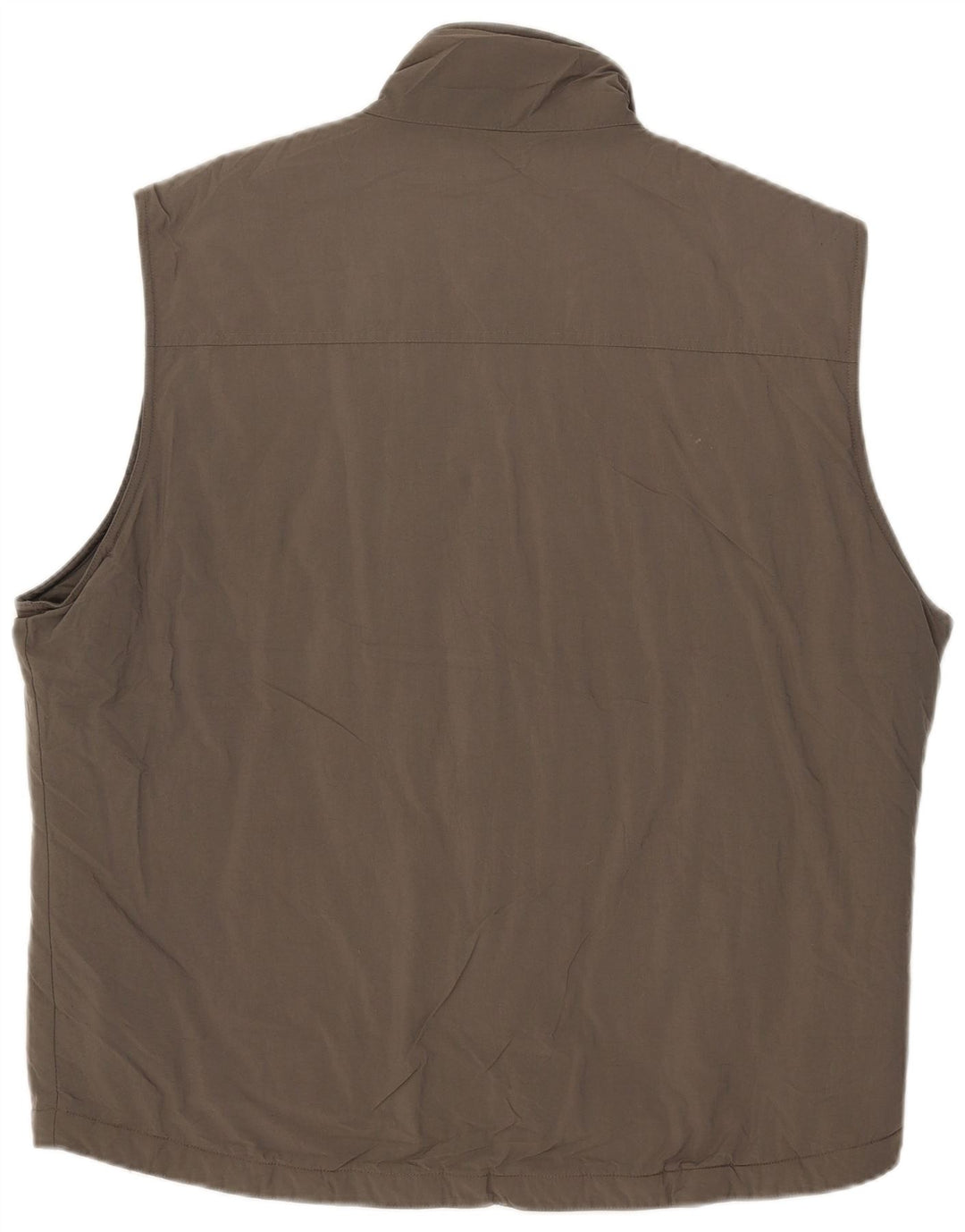 Marks & Spencer Mens Padded Gilet UK 42 XL Khaki Polyamide