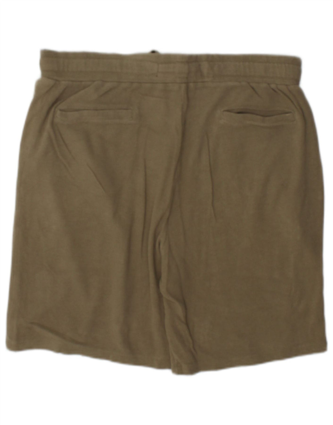 Zara Mens Casual Shorts XL W34 Khaki Cotton