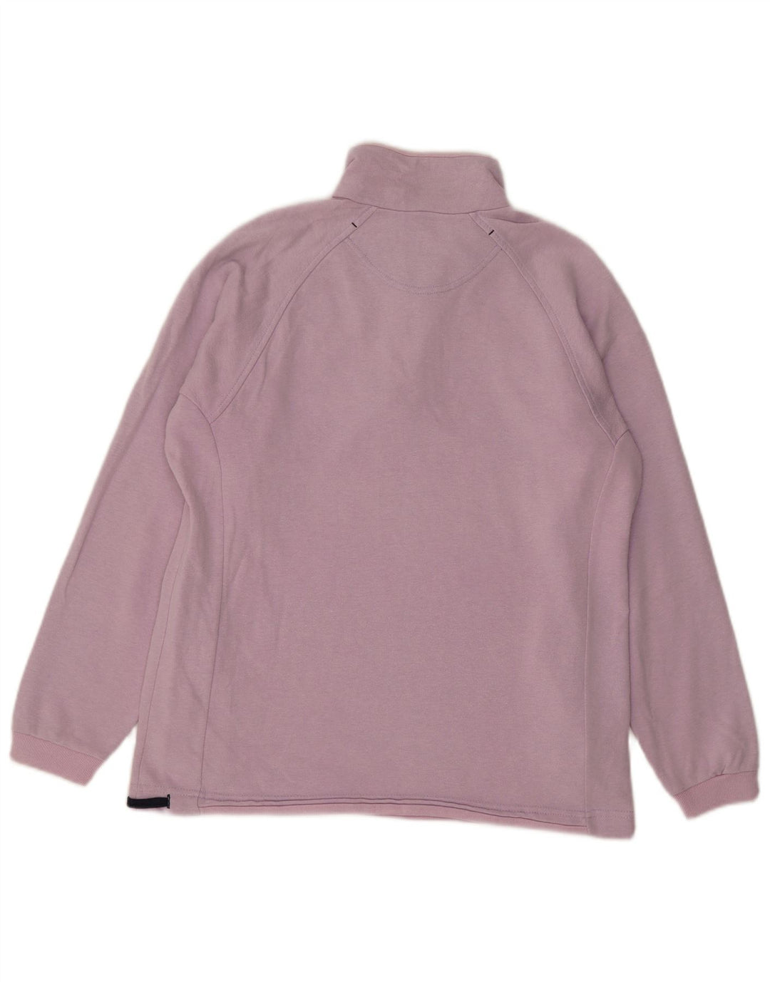 Champion Mens Zip Neck Sweatshirt Jumper Small Purple Cotton