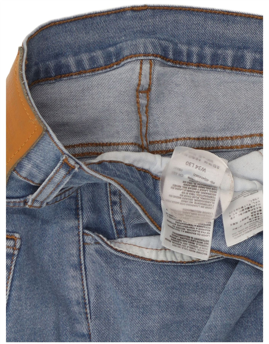 Levi's Mens Slim Jeans W34 L30 Blue Cotton