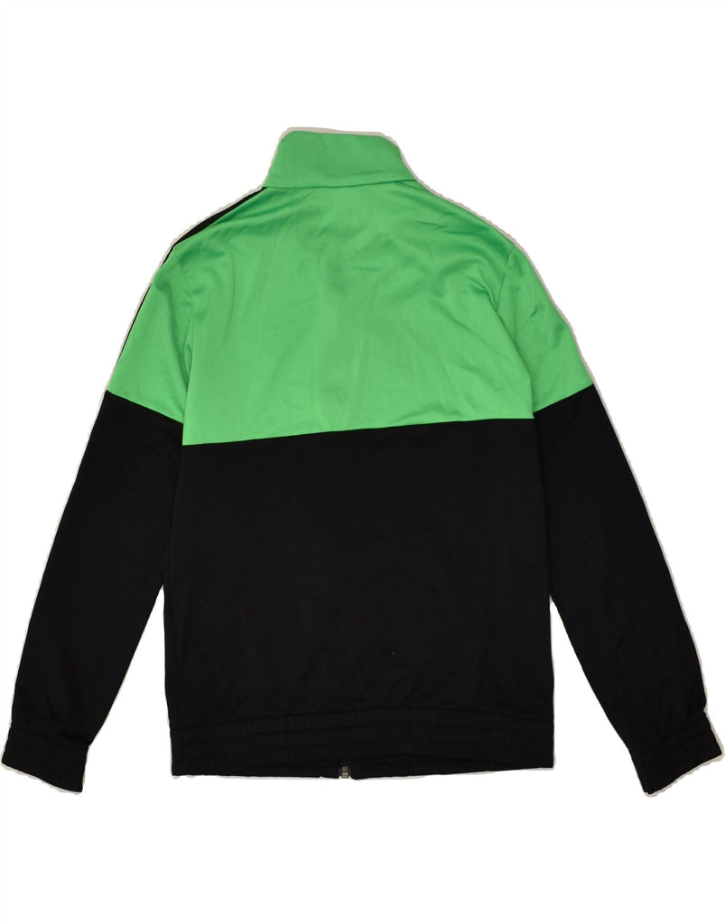 ADIDAS Boys Tracksuit Top Jacket 11-12 Years Green Colourblock Polyester | Vintage Adidas | Thrift | Second-Hand Adidas | Used Clothing | Messina Hembry 