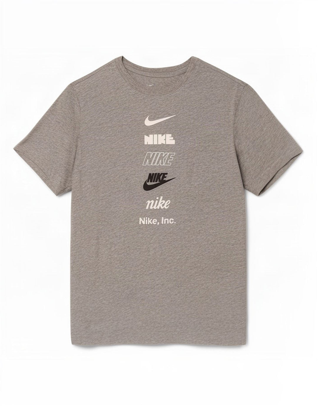 Nike Mens Graphic T-Shirt Top Small Grey Flecked