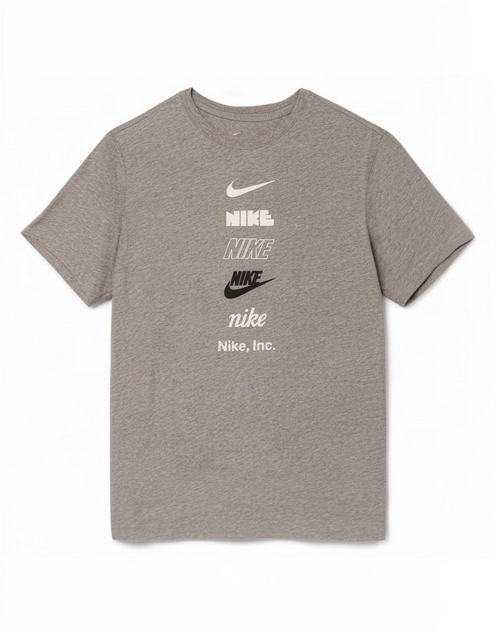 Nike Mens Graphic T-Shirt Top Small Grey Flecked