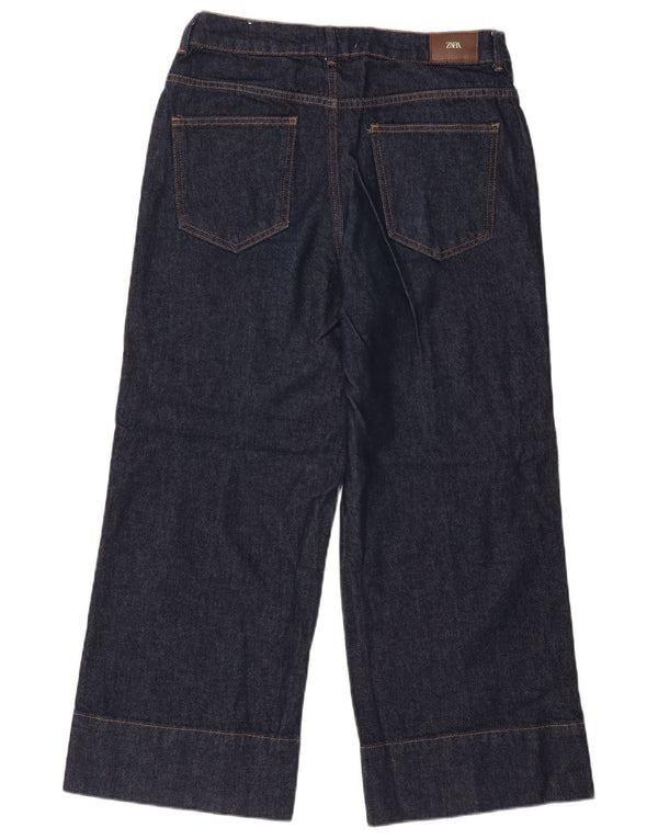 Zara Womens Loose Jeans EU 40 Medium W30 L27 Navy Blue Cotton