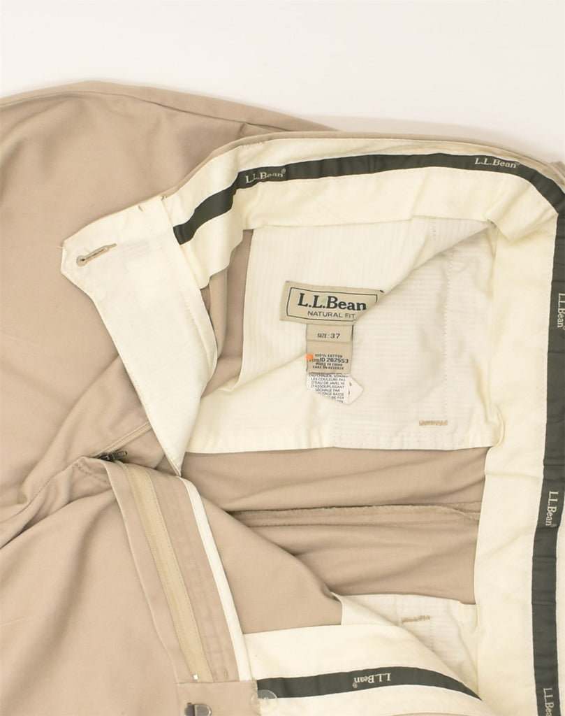 L.L.BEAN Mens Straight Chino Trousers W37 L30  Beige Cotton | Vintage L.L.Bean | Thrift | Second-Hand L.L.Bean | Used Clothing | Messina Hembry 