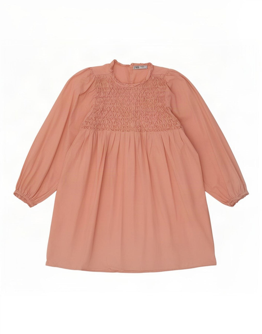 Zara Womens Long Sleeve Oversized Blouse Top UK 12 Medium Pink