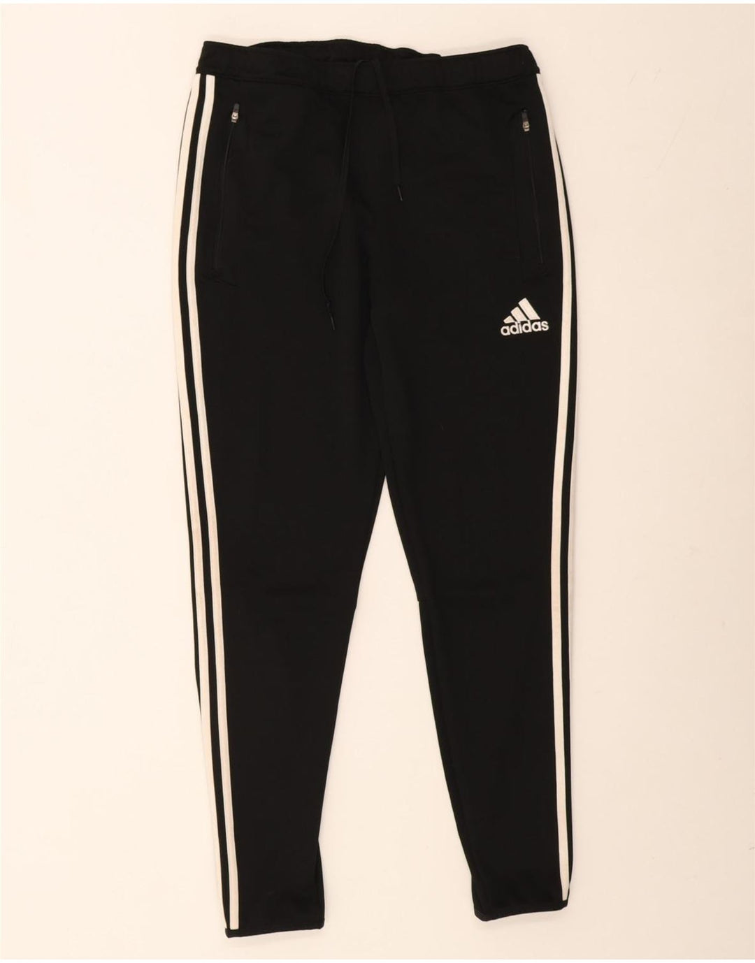 Adidas Mens Climacool Tracksuit Trousers Medium Black Colourblock Polyester