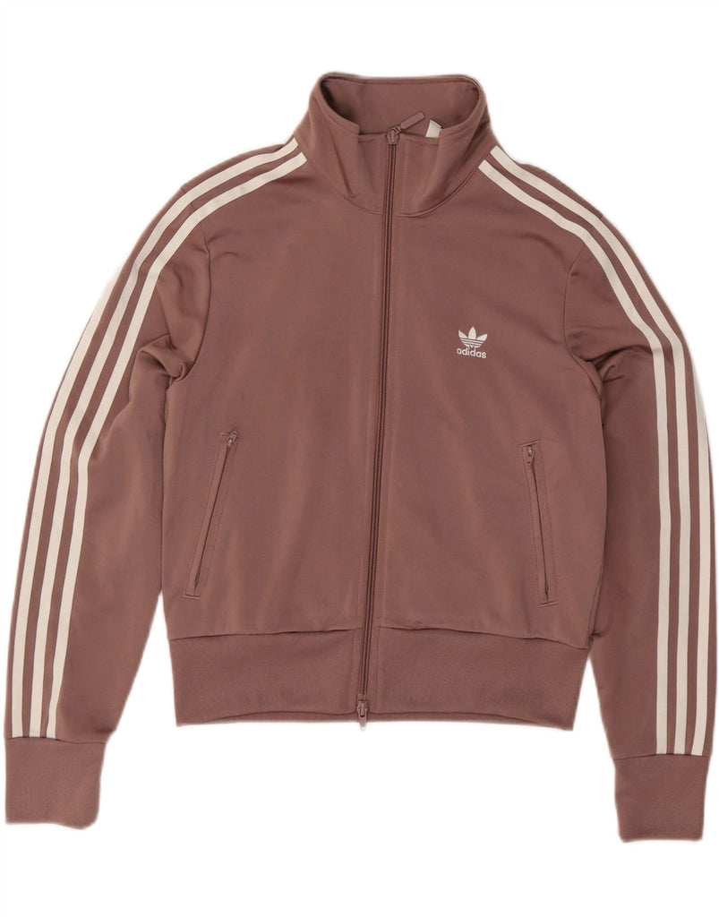 ADIDAS Womens Crop Tracksuit Top Jacket UK 12 Meidum Pink Polyester Vintage Adidas and Second-Hand Adidas from Messina Hembry 