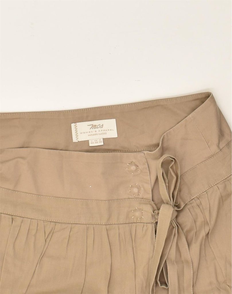 MARLBORO CLASSICS Womens Wrap Skirt IT 44 Medium W24  Beige Cotton | Vintage Marlboro Classics | Thrift | Second-Hand Marlboro Classics | Used Clothing | Messina Hembry 