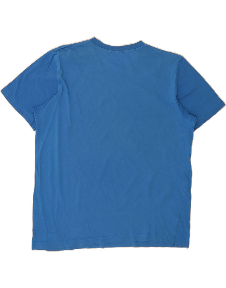 ADIDAS Mens Graphic T-Shirt Top Large Blue Cotton Vintage Adidas and Second-Hand Adidas from Messina Hembry 