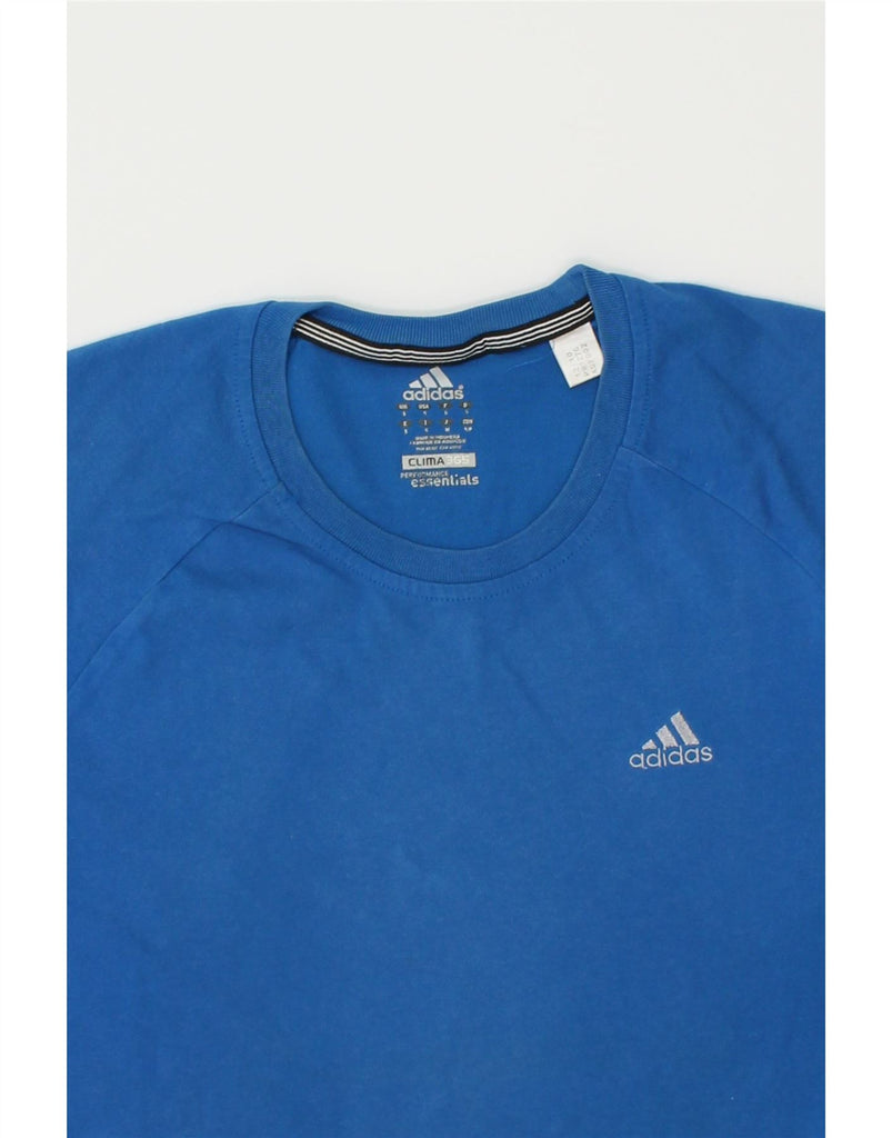 ADIDAS Mens Clima 365 T-Shirt Top Small Blue Cotton | Vintage Adidas | Thrift | Second-Hand Adidas | Used Clothing | Messina Hembry 