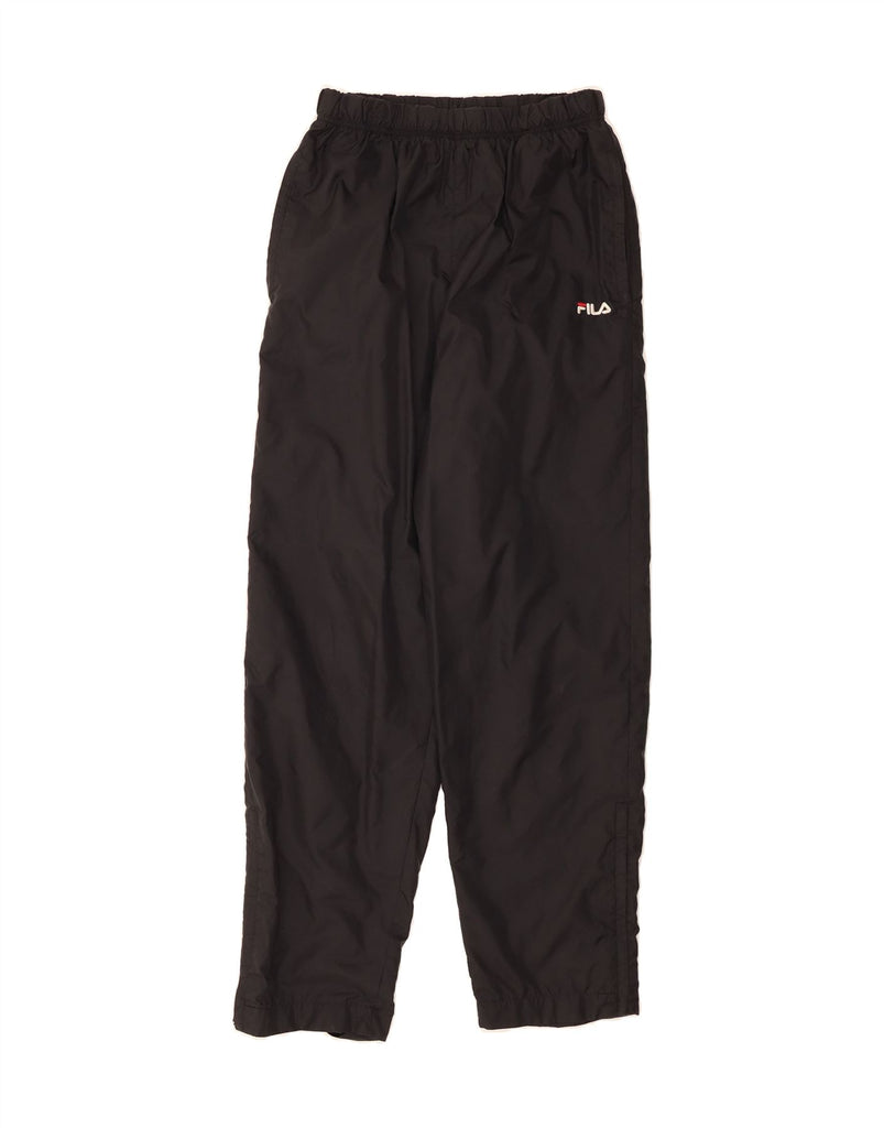FILA Mens Tracksuit Trousers Small Black Polyester Vintage Fila and Second-Hand Fila from Messina Hembry 