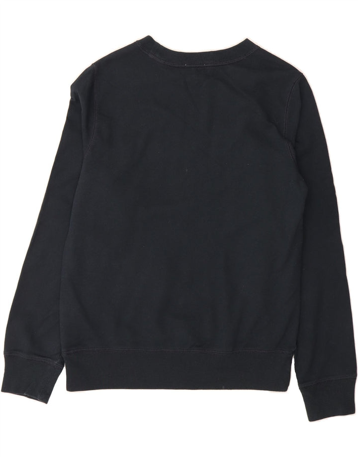 GAP Womens Graphic Sweatshirt Jumper UK 14 Medium Black Floral Cotton Vintage Gap and Second-Hand Gap from Messina Hembry 