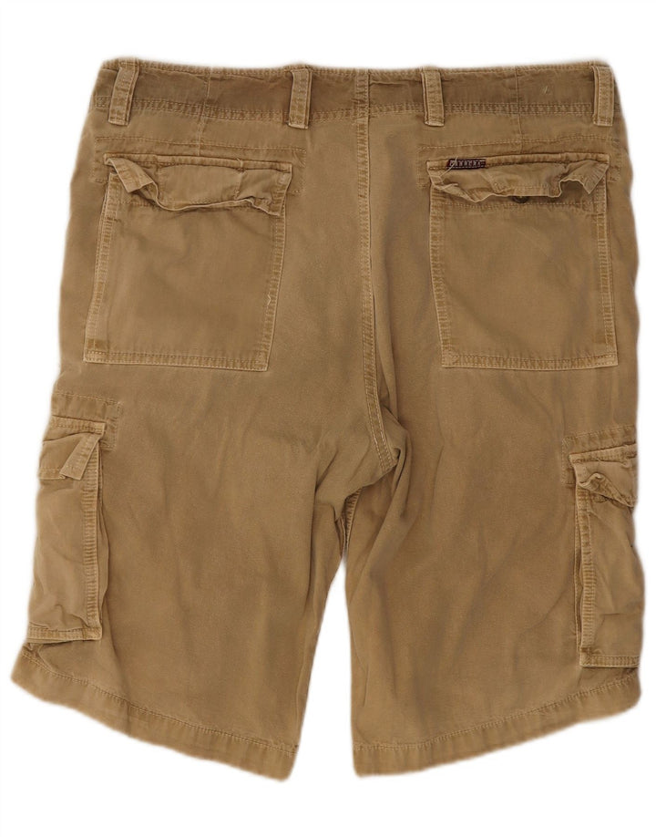 Carrera Mens 618 Cargo Shorts W36 Large Beige Cotton
