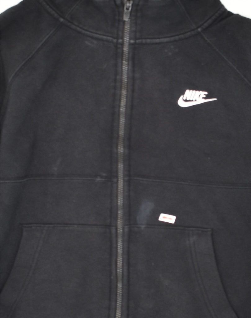 NIKE Mens Tracksuit Top Jacket Small Black Cotton | Vintage Nike | Thrift | Second-Hand Nike | Used Clothing | Messina Hembry 