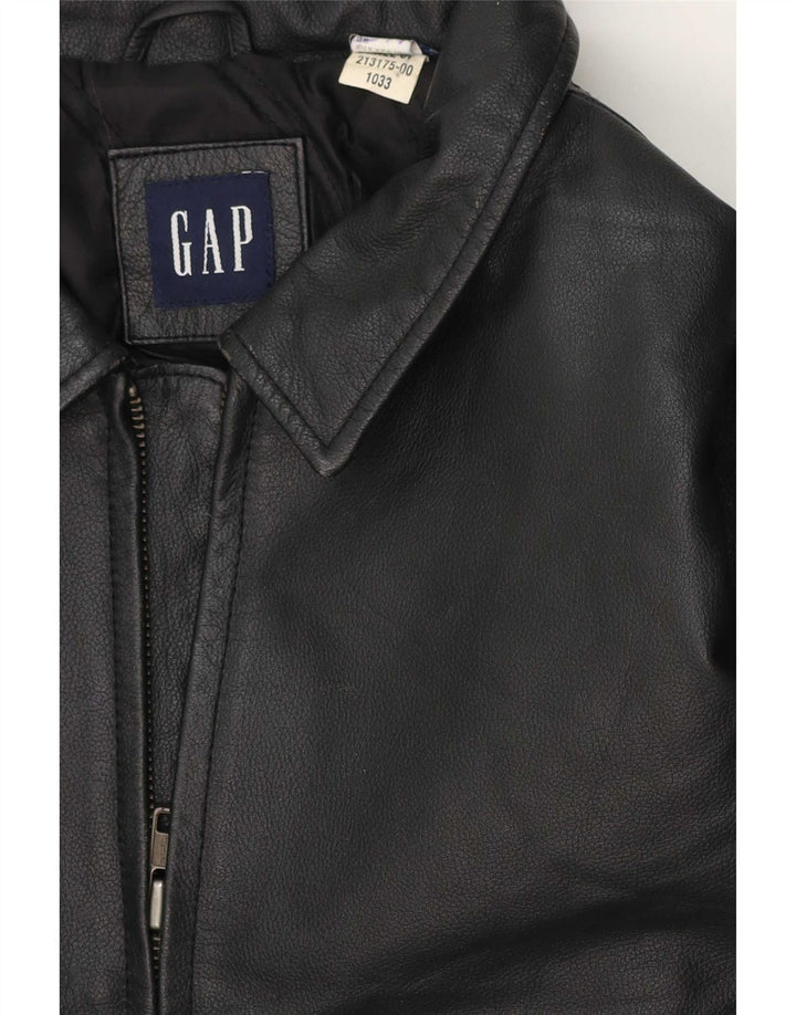 Gap Boys Leather Jacket 13-14 Years Black