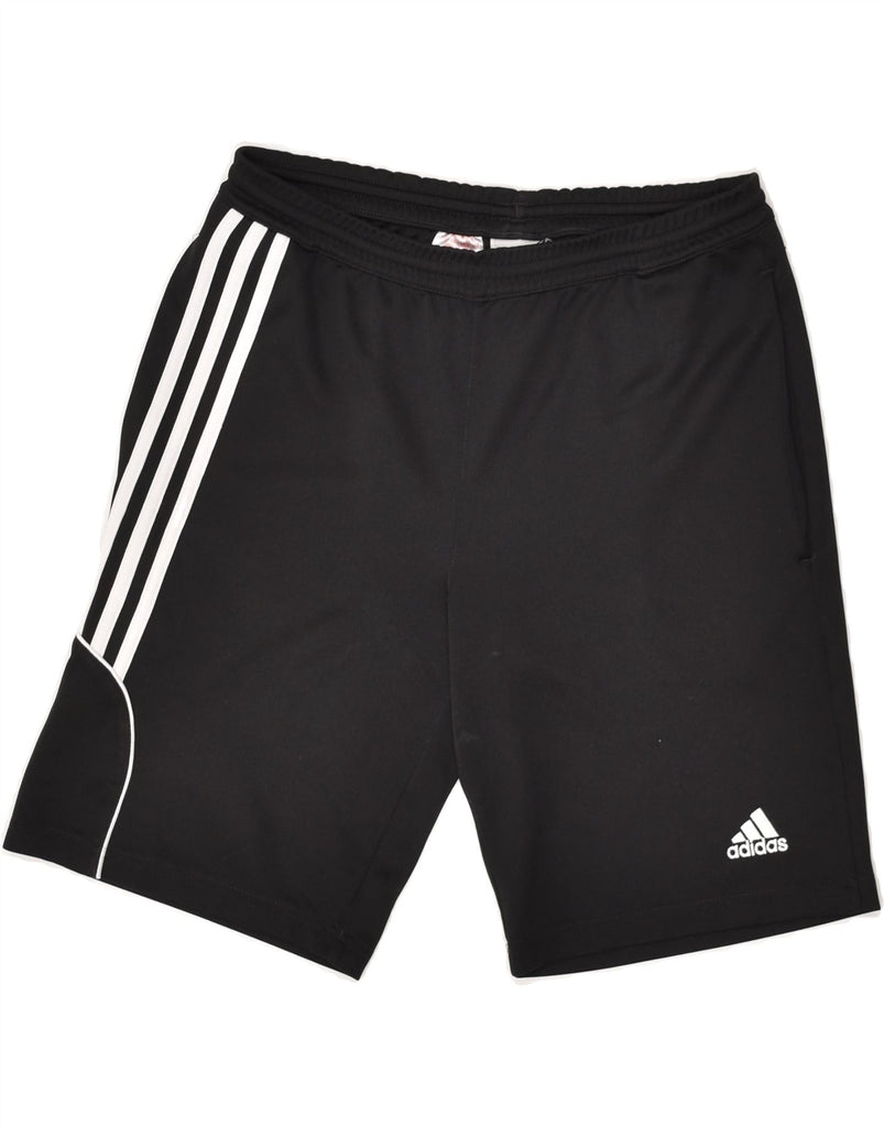 ADIDAS Boys Climalite Sport Shorts 13-14 Years Black Polyester | Vintage Adidas | Thrift | Second-Hand Adidas | Used Clothing | Messina Hembry 