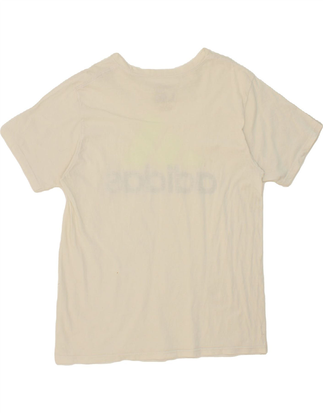 ADIDAS Mens Graphic T-Shirt Top Large White Cotton Vintage Adidas and Second-Hand Adidas from Messina Hembry 